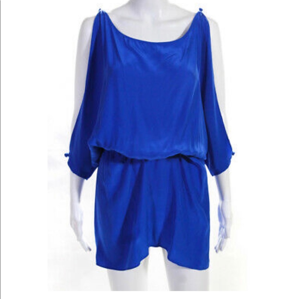 Emerson Thorpe Silk Blue mini dress